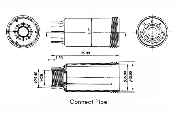 plastic connect pipe