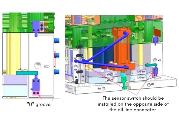 How to design the oil cylinder sensor switch